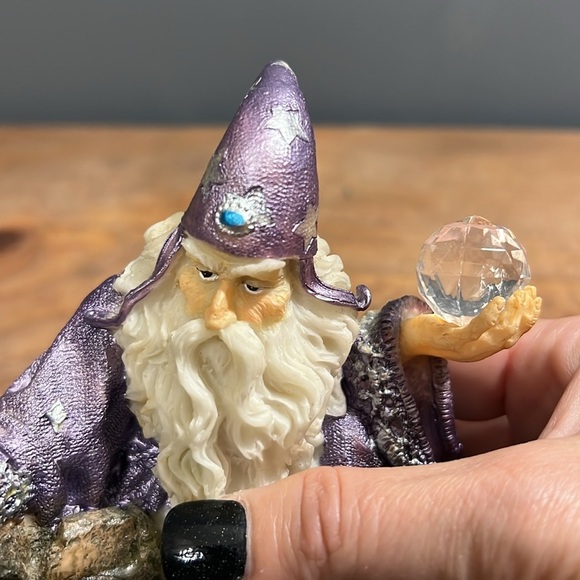 Medieval Legends Merlin Looking Into The Future alabastrine crystal wizard myth - Picture 11 of 12
